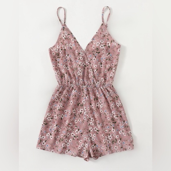 Ditsy Floral Cami Romper in XS - Picture 2 of 8